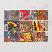 Negen klassieke Pulp Science Fiction omvat Briefka