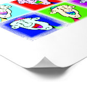 Negen Kleine Hoed Clowns: Poster (Hoek)
