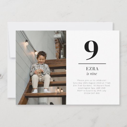 Negen Landschapsfoto Uitnodiging (Voorkant)