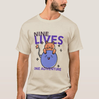 Negen levens één avontuur t-shirt