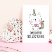 Negen Levens Kattenoren Kawaii Valentijnsdag Feestdagenkaart