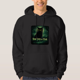 Negen Levens van Angst – Zwarte Kat Hoodie
