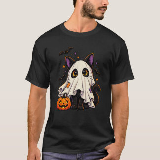 Negen levens zijn niet genoeg spookkat Halloween T T-shirt