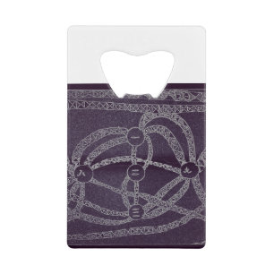 Negen maan in de donkere wereld creditkaart flessenopener