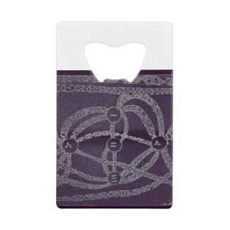 Negen maan in de donkere wereld creditkaart flessenopener