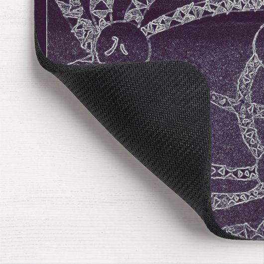 Negen maan in de donkere wereld muismat (Hoek)