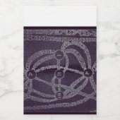 Negen maan in de donkere wereld voedselcontainer etiket (Enkel label)