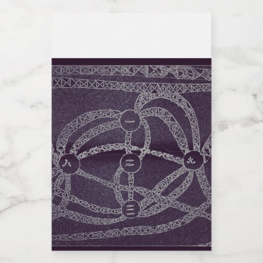 Negen maan in de donkere wereld voedselcontainer etiket (Enkel label)