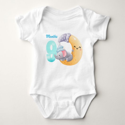Negen maanden baby carrosserie romper (Voorkant)