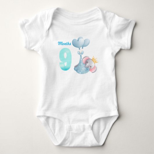 Negen maanden baby romper (Voorkant)
