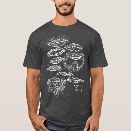 negen mond naar de nieuwe wereld t-shirt (Voorkant)