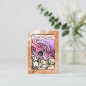 Negen munten visitekaartje (Staand voorkant)