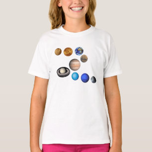 Negen planeten in het zonnestelsel. Kwik,Venus T-shirt
