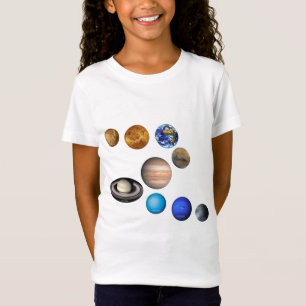 Negen planeten in het zonnestelsel. Kwik,Venus T-shirt