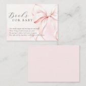 Negen roze Baby shower boeken voor Baby Informatiekaartje (Voorkant / Achterkant)