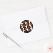 Negen Schattigee geesten Ronde Sticker (Envelop)