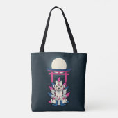 Negen-Staartige Vos- Kyuubi Kitsune Tote Bag (Achterkant)
