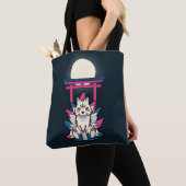 Negen-Staartige Vos- Kyuubi Kitsune Tote Bag (Dichtbij)