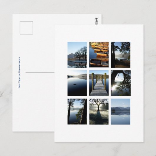 Negen Uitzichten van Derwentwater - Lake District, Briefkaart (Voorkant / Achterkant)