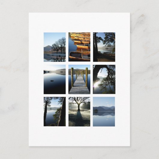 Negen Uitzichten van Derwentwater - Lake District, Briefkaart (Voorkant)