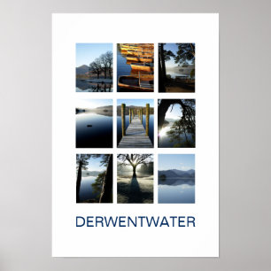 Negen Uitzichten van Derwentwater - Poster van het