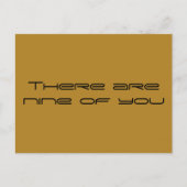 negen van jullie, Orphan Black quote Briefkaart (Voorkant)