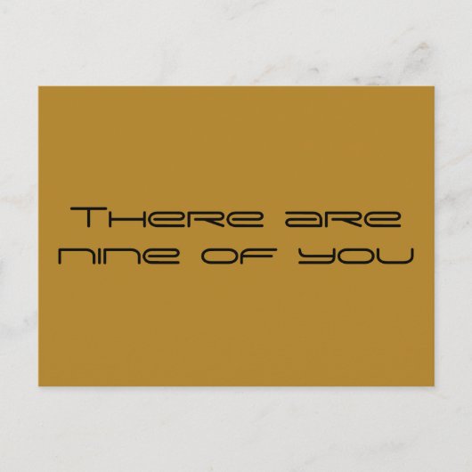 negen van jullie, Orphan Black quote Briefkaart (Voorkant)