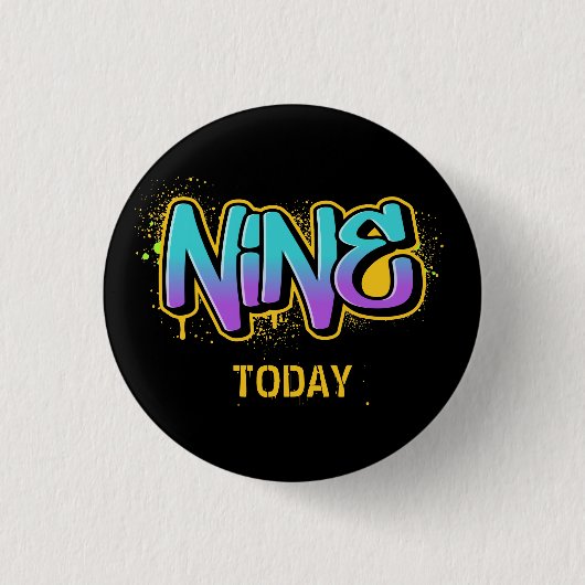 Negen vandaag, 3 oktober Ronde Badge Button 3,2 Cm (Voorkant)