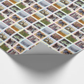 Negen vierkante foto's in Rainbow Lijsten Instagra Cadeaupapier (Hoek)