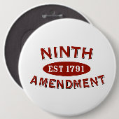 Negende amendement Oost 1791 Ronde Button 6,0 Cm (Voorkant /achterkant)