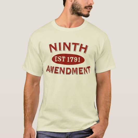 Negende amendement Oost 1791 T-shirt (Voorkant)