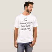 Negende amendement T-Shirt (Voorkant volledig)