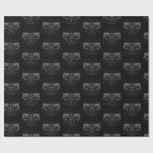 Negende dag kerstcadeaupapier met onmiddellijke ve cadeaupapier (Vlak)