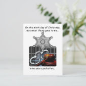 Negende dag Redneck Kerstmis Feestdagenkaart (Staand voorkant)