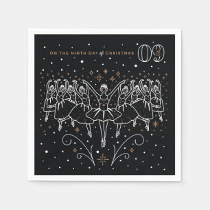 Negende dag van de Kerstfeest Papieren servetten