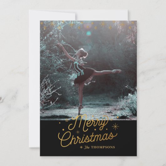 NEGENDE DAG VAN KERST / Kerstmis fotokaart Feestdagenkaart (Voorkant)