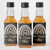 negende graad vibes regenboog negende graad terug  likeurfles etiket (Flessen)