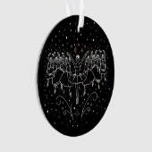 negende kerstdag acrylornament Black Ornament (voorkant)