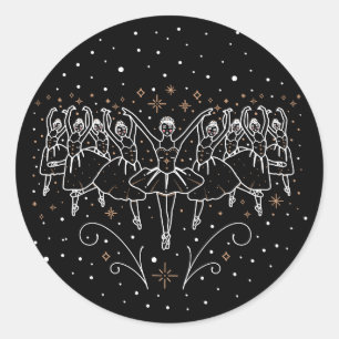 Negende kerstdag / Kerststickers Ronde Sticker