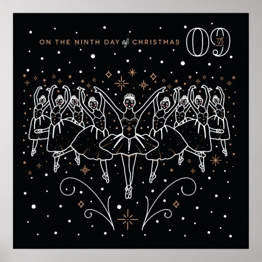 Negende kerstdag Poster 24x24 (Voorkant)