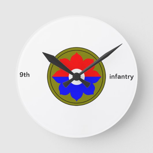 negende kinderklok ronde klok (Voorkant)