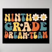 Negende klas Dream Team Teacher Poster (Voorkant)