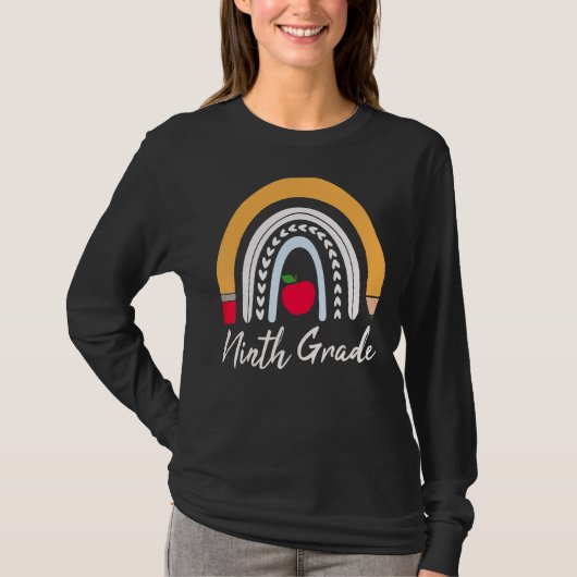 Negende klas Studenten Leraar Rainbow T-shirt (Voorkant)