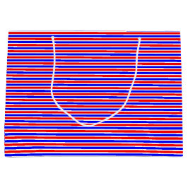 negende verjaardag gepersonaliseerd rood blauw large cadeautasje