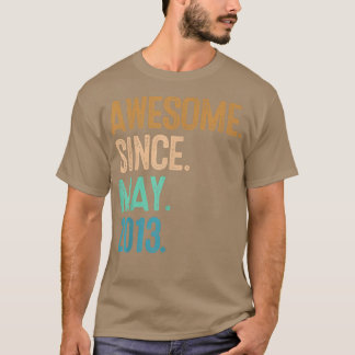 Negende verjaardag Geweldige sinds mei 2013 T-shirt