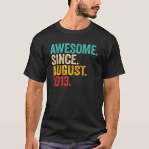 negende verjaardag negende jongen Geweldige sinds T-shirt