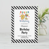 negende verjaardag van de negende verjaardag van d kaart (Staand voorkant)