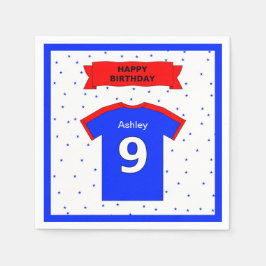 Negende verjaardag voor jongens en meisjes servetten