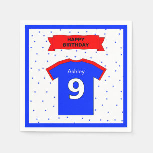 Negende verjaardag voor jongens en meisjes servetten