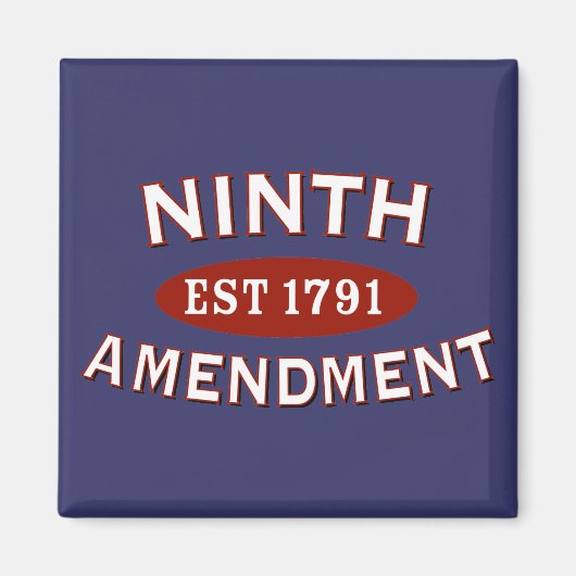 Negende wijziging EST 1791 Magneet (Voorkant)